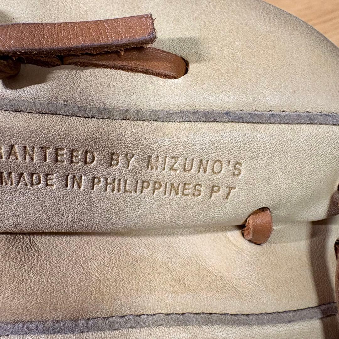 【美品❗️・上位モデル】MIZUNO 少年用 本革グローブ純正ケア用品完備　高品質