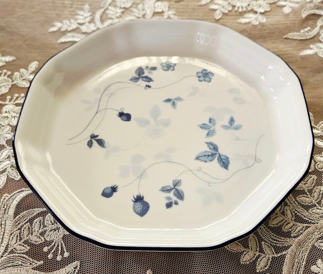  ストロベリーブルー マグカップ ディッシュ 3点セット 新品