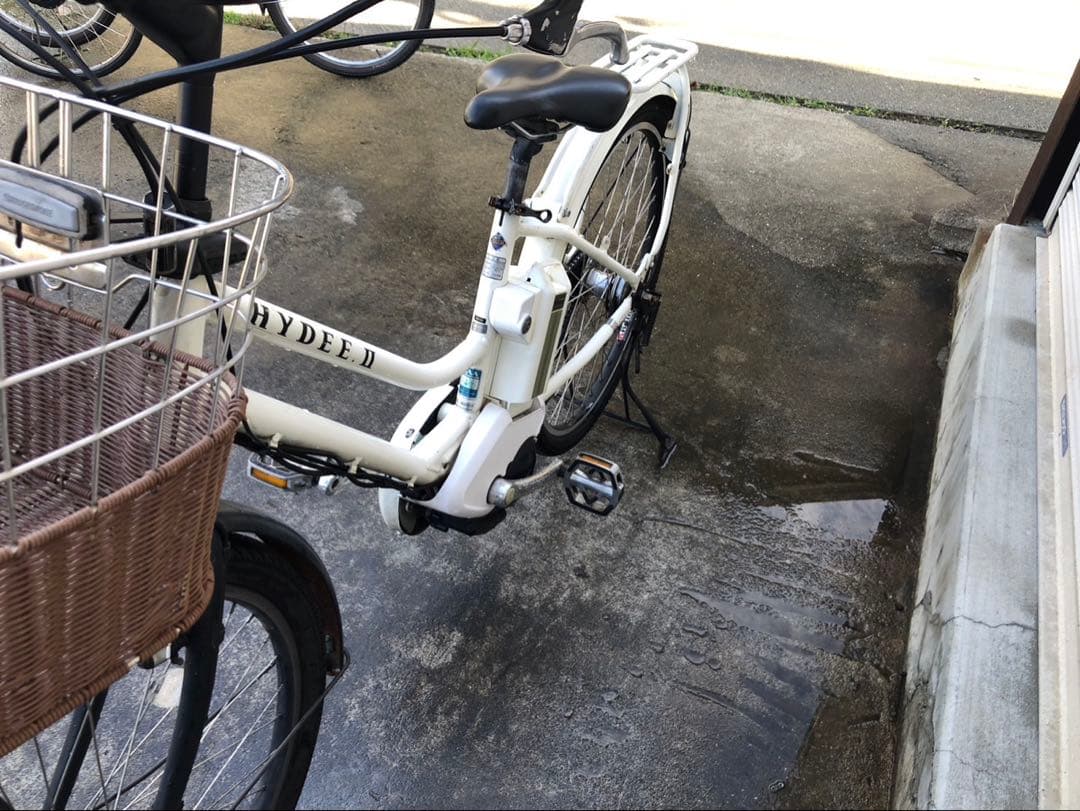 ブリヂストン新機種電動アシスト自転車ハイディ2、26インチホワイトアルミボディー