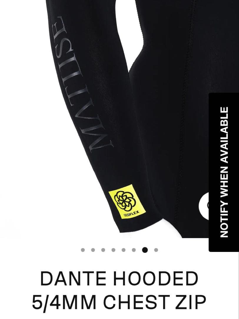 MATUSE DANTE 4/5mm マテュース ウエットスーツ XL