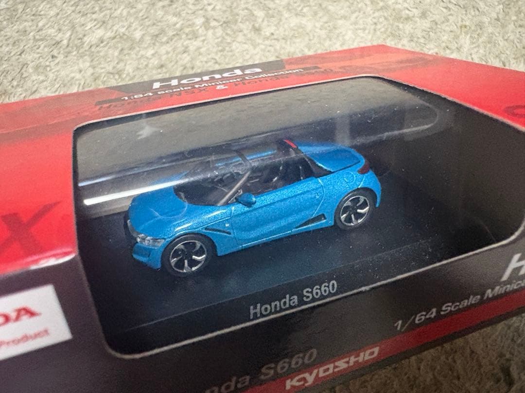 1/64 京商　ホンダ　S660 ブルー　KYOSHO Honda