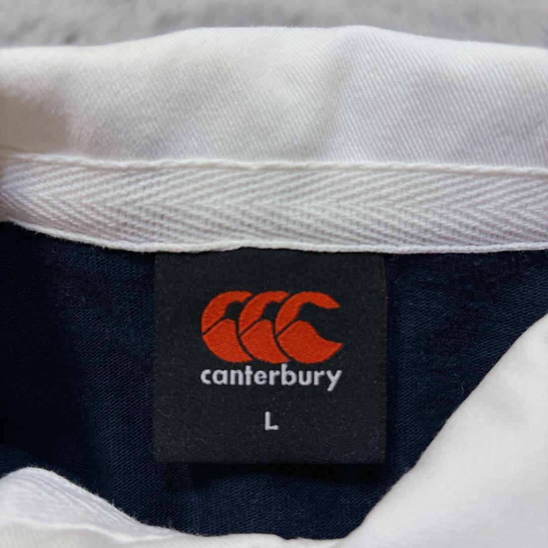 canterbury カンタベリー　ロゴ刺繍　長袖　ポロシャツ　メンズ　トップス