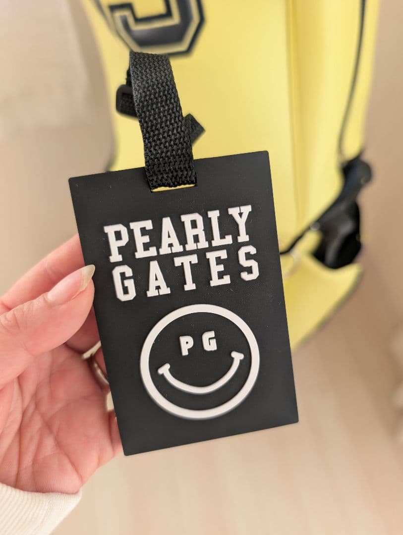 超美品‼️PEARLY GATES 89イエロー ゴルフバッグ ニコちゃん