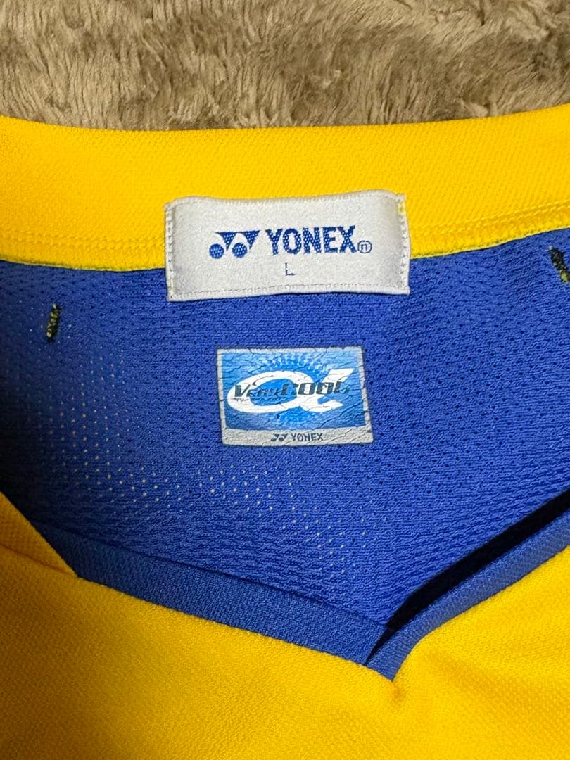 【美品】【希少】YONEX ゲームシャツ L　リーチョンウェイ着用モデル
