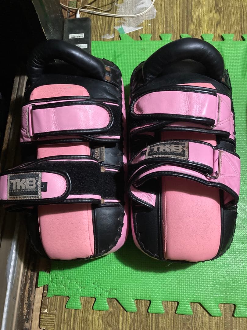 最終価格トップキング本革キックミットkAEWSAMRIT本革キックミット