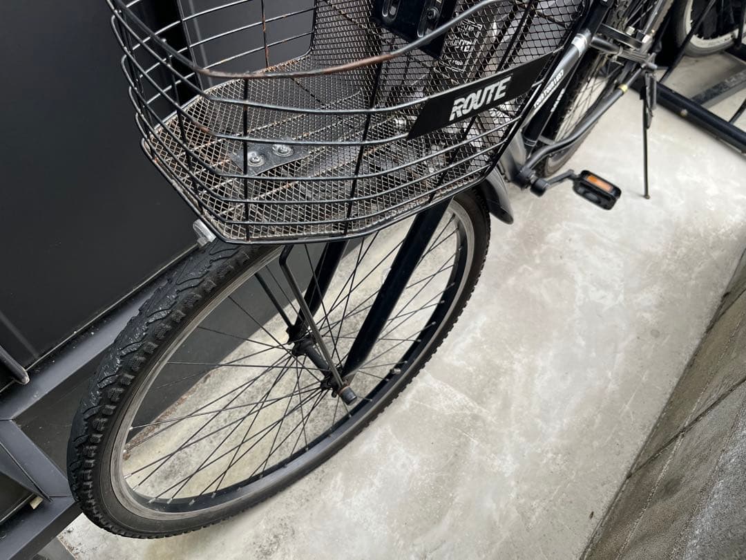 シティサイクル ブラック 26インチ メッシュバスケット付き