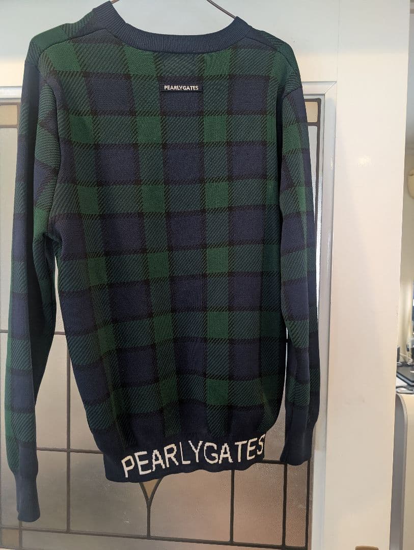 PEARLY GATES チェック柄セーター