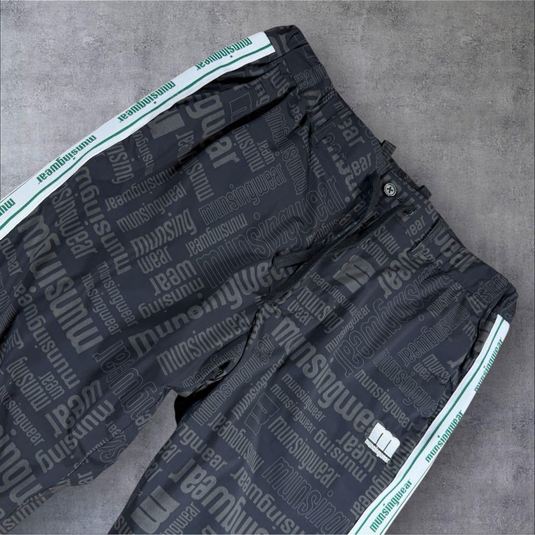 美品 Munsingwear マンシングウェア 中綿 入りパンツ ブラック 82