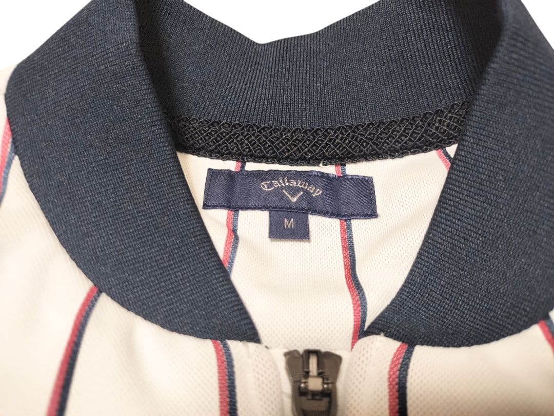 Callaway×ROUND and ROUNDELピンストライプ ブルゾン美品