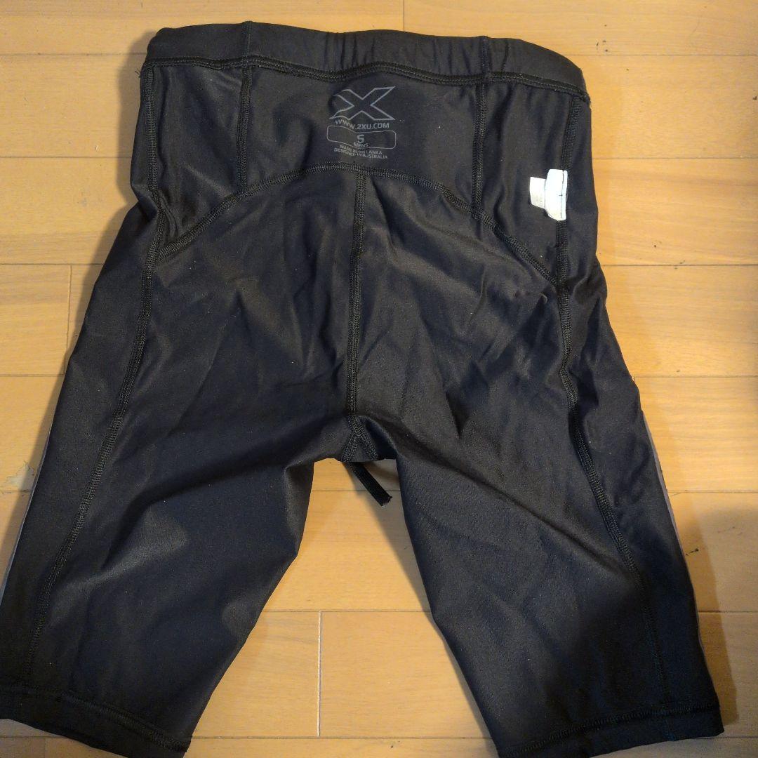 くるーどぽっぷ【Sサイズ・1回使用】2XU MCS ハーフタイツ ゴールド