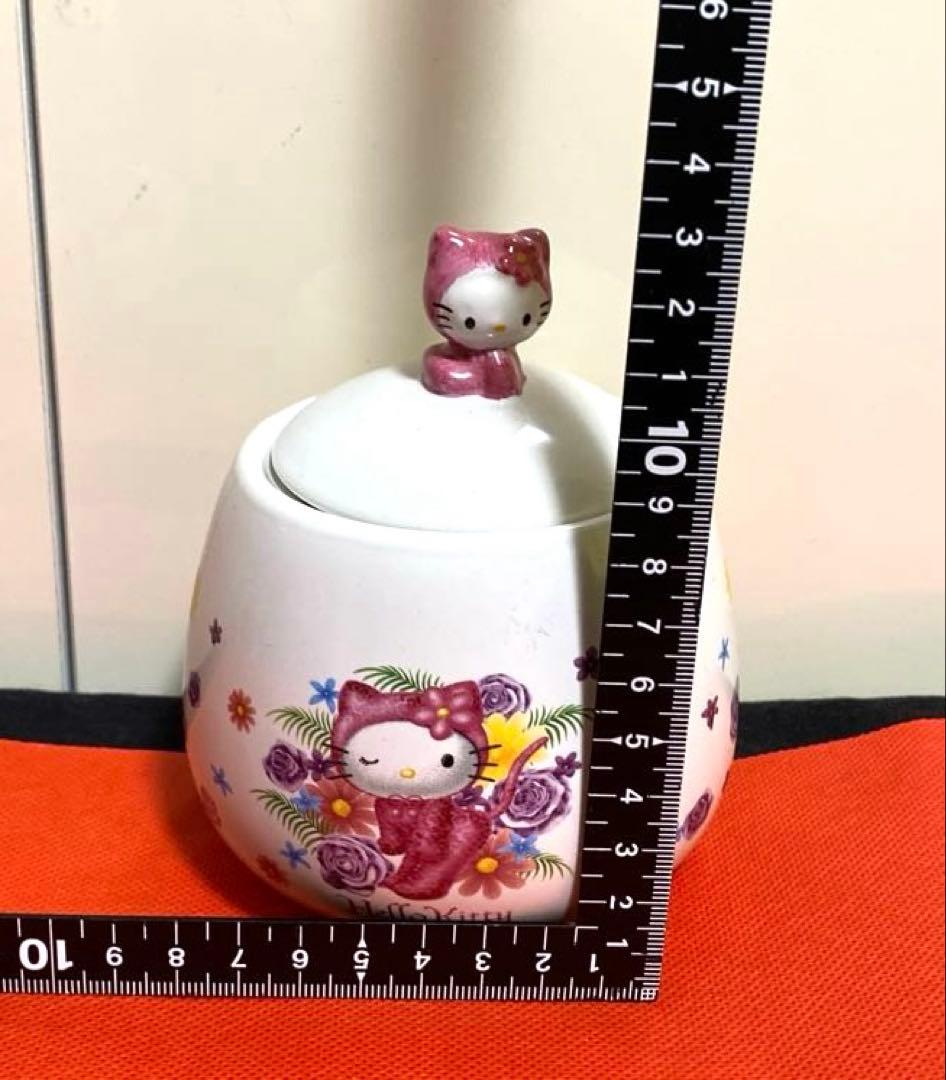 ハローキティ　キャンディポット　カップ&ポットセット　陶器製　レトロ可愛い