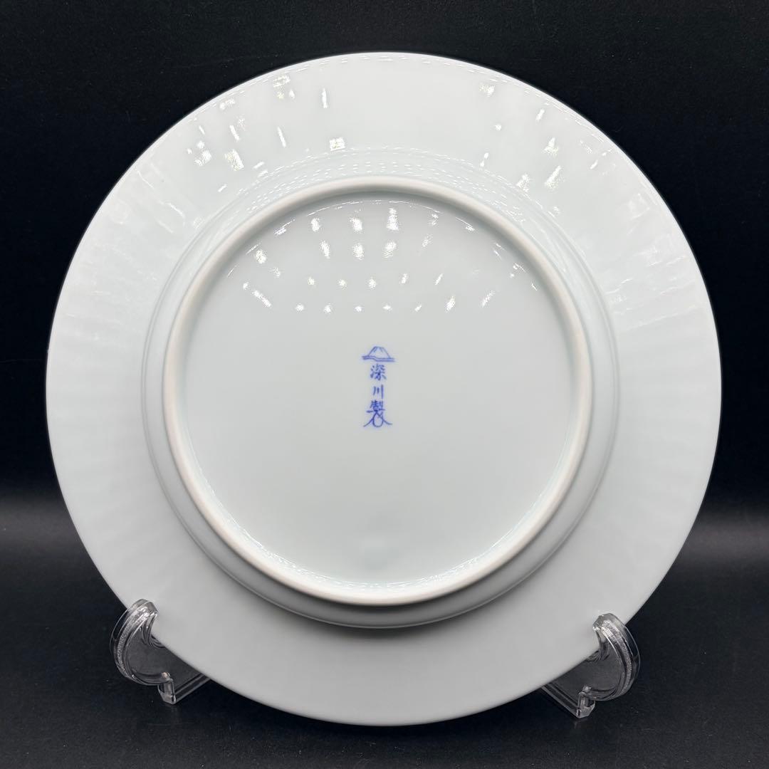 未使用 深川製磁 ブルーワイナリー ４枚 プレート 和皿 パスタ皿 カレー皿
