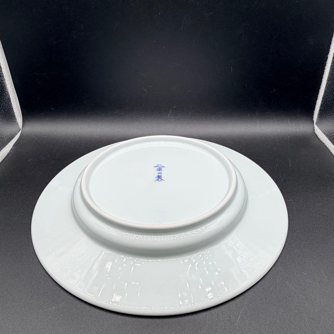 未使用 深川製磁 ブルーワイナリー ４枚 プレート 和皿 パスタ皿 カレー皿
