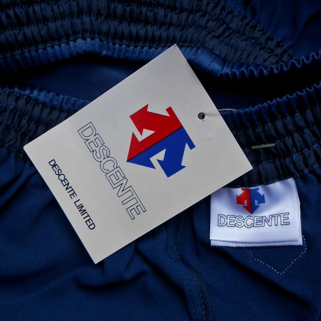 '80s DESCENTE デサント ナイロンストレッチ S 紺 ショートパンツ