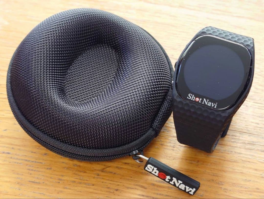 美品　Shot Navi INFINITY Touch　黒　腕時計　保護シール付