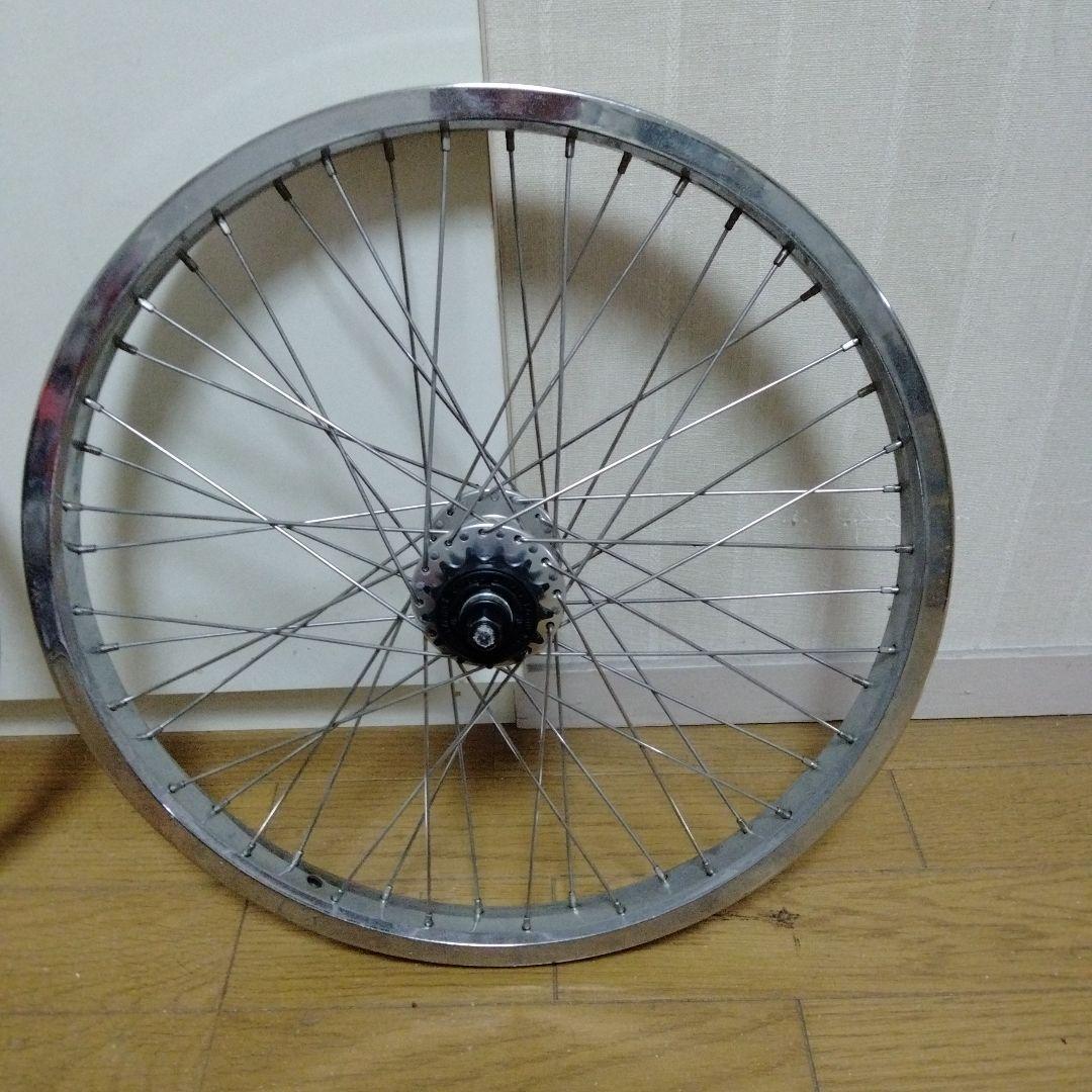 BMX　手組みホイール前後セット　絶版品TNTリボルバーハブ　オールドBMX他