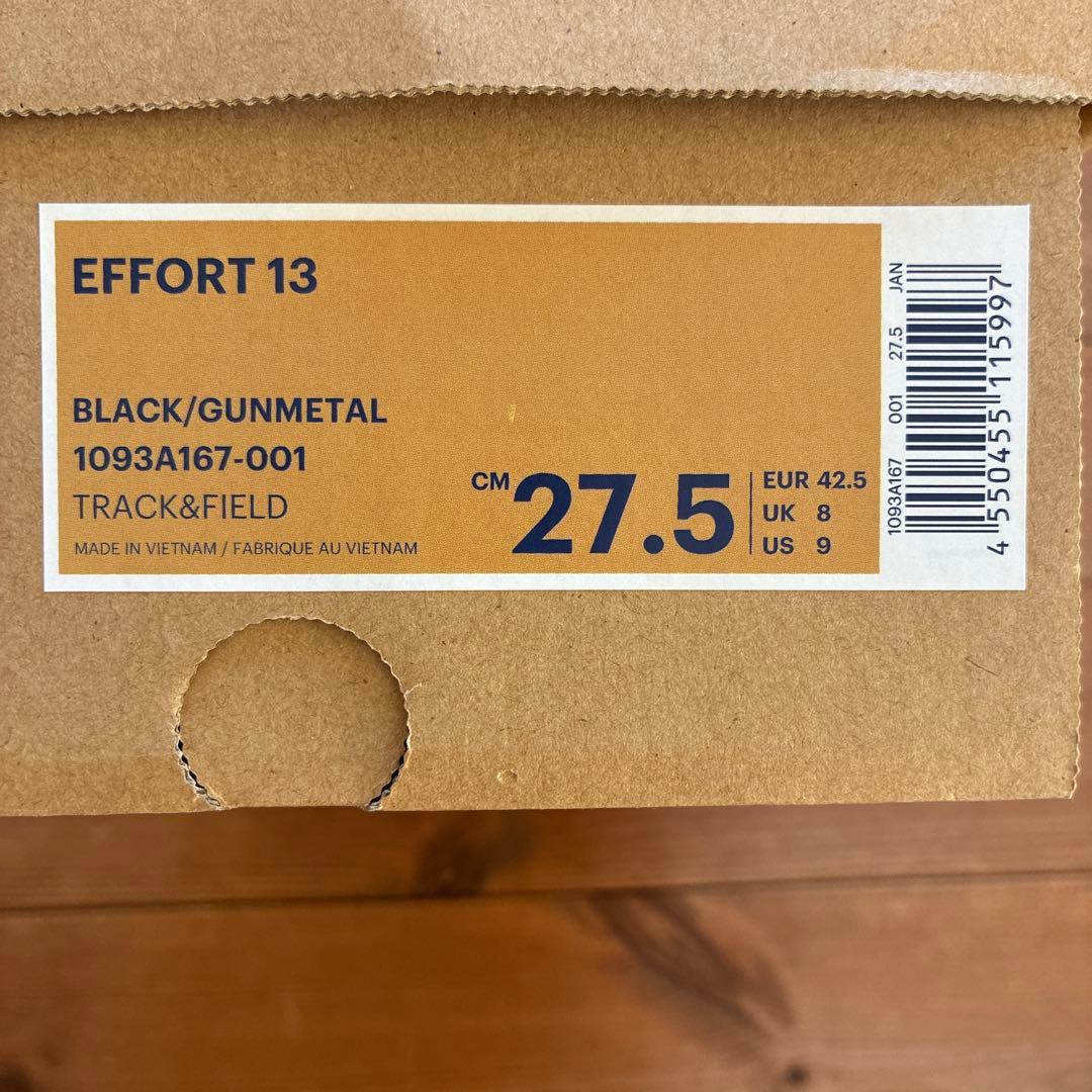 新品未使用　27.5cm　asics アシックス　陸上　スパイク　エフォート13