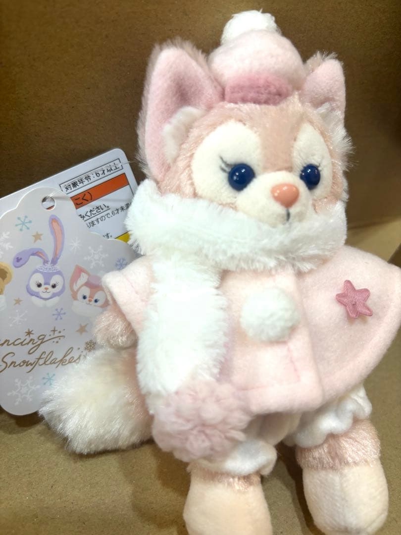 ダンシングスノーフレークス ぬいぐるみバッジ リーナベル　ディズニーシー