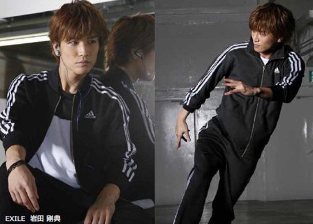超美品☆adidas 内田篤人着用　岩田剛典着用　デニム風ジャージ上下セット