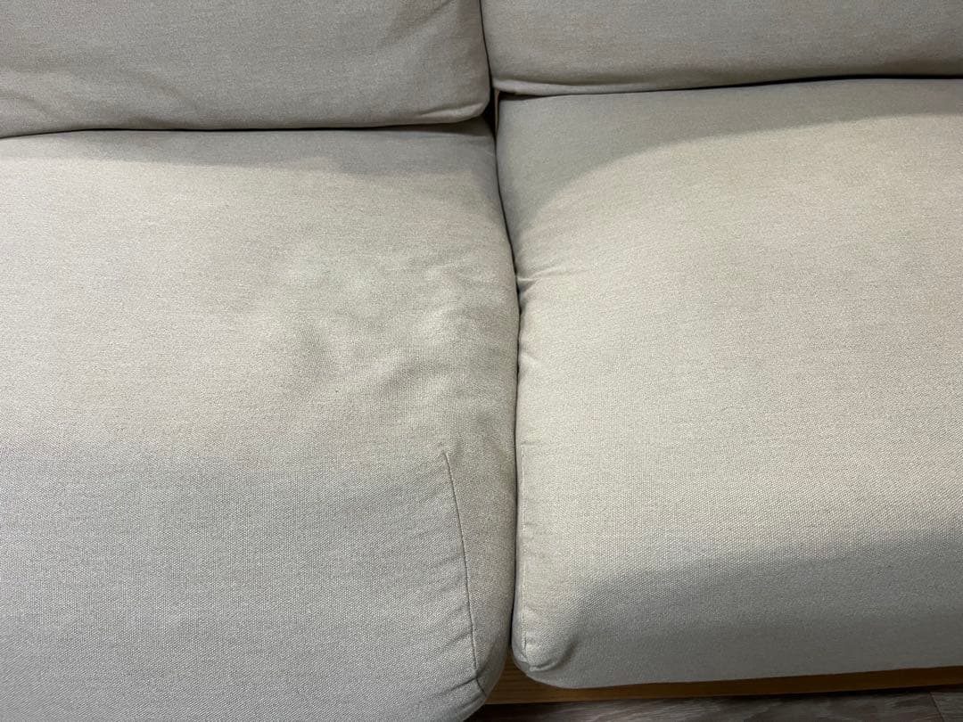 無印良品 MUJI オーク材 フェザー 2シーターソファ 2人掛ソファ【送料込】