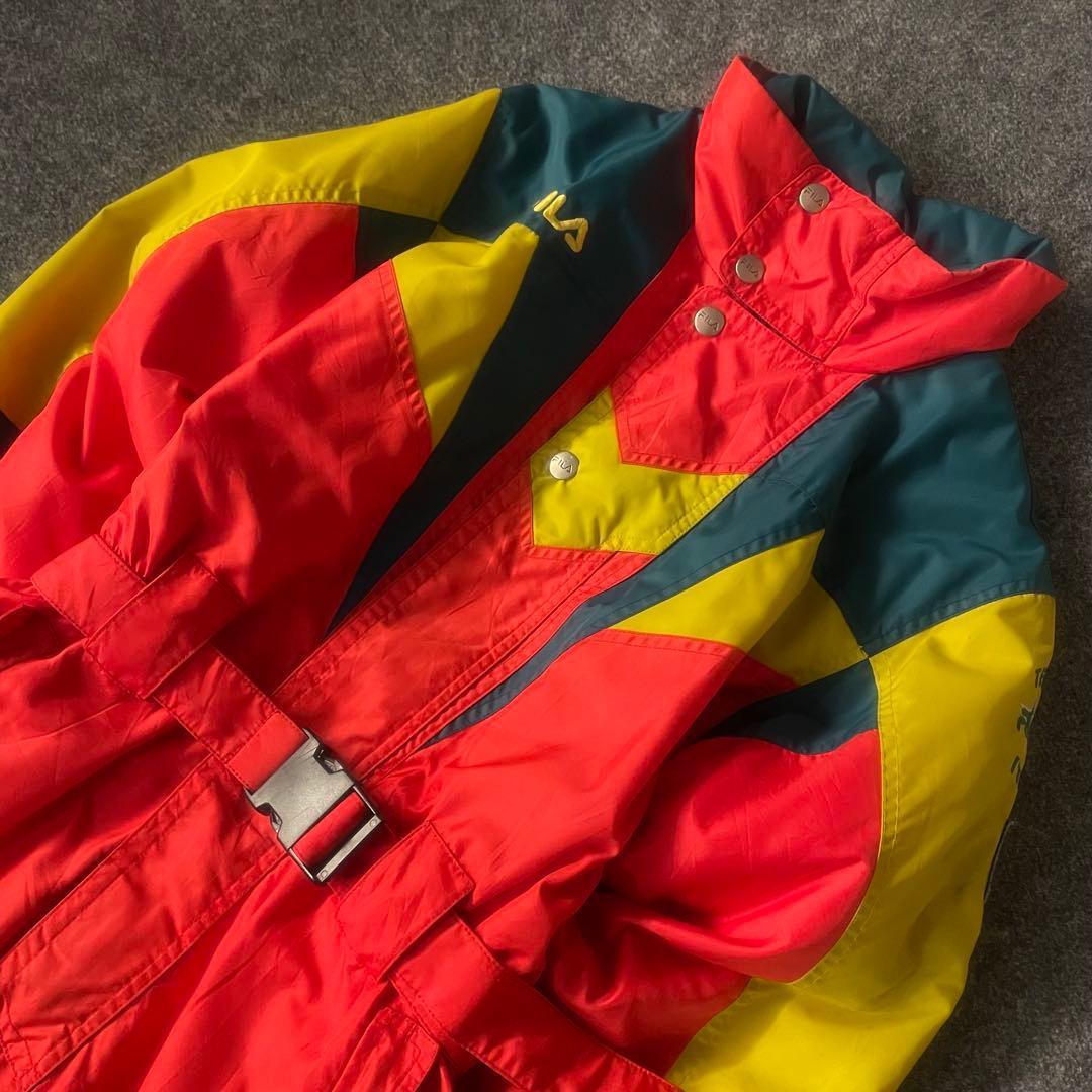 稀少　80s vintage FILA ITALY つなぎ　レトロ　古着　個性的