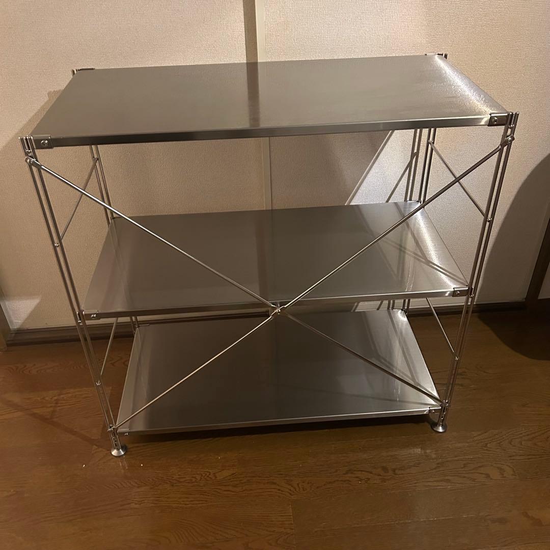 無印良品 ステンレスユニットシェルフ ステンレス棚セット ワイド 小
