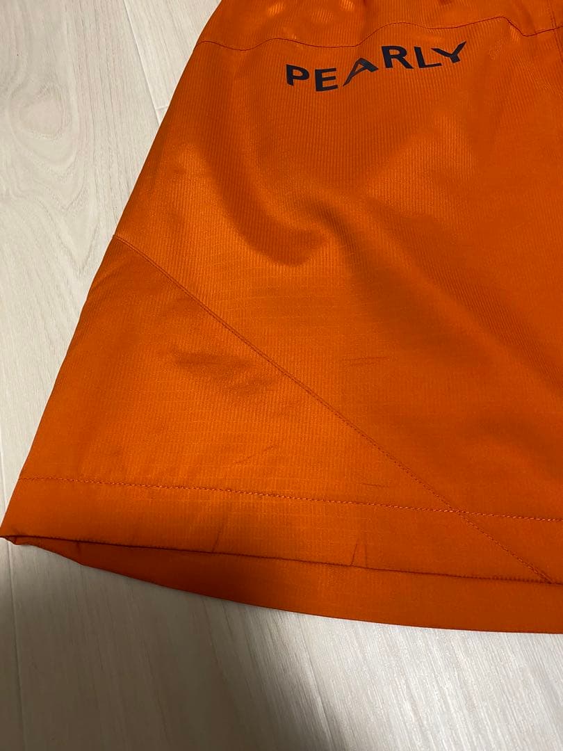 美品 PEARLY GATES オレンジスカート 蓄熱 防寒 サイズ2 中綿 L