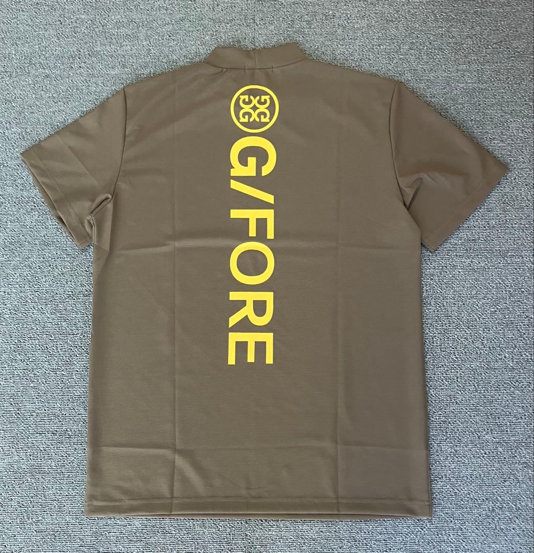 G/FORE ジーフォア XLサイズ モックネックT-シャツ カーキ