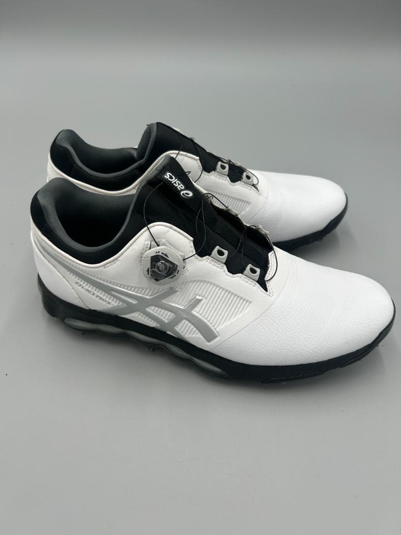 TK-268　asics ゴルフシューズ ホワイト ダイヤル式