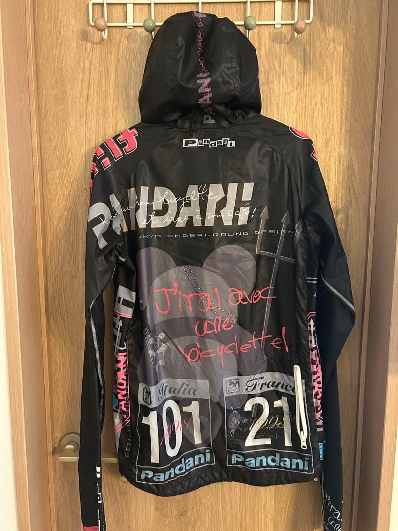 サイクルウェア　Pandani ウィンドブレーカー 黒 Mサイズ