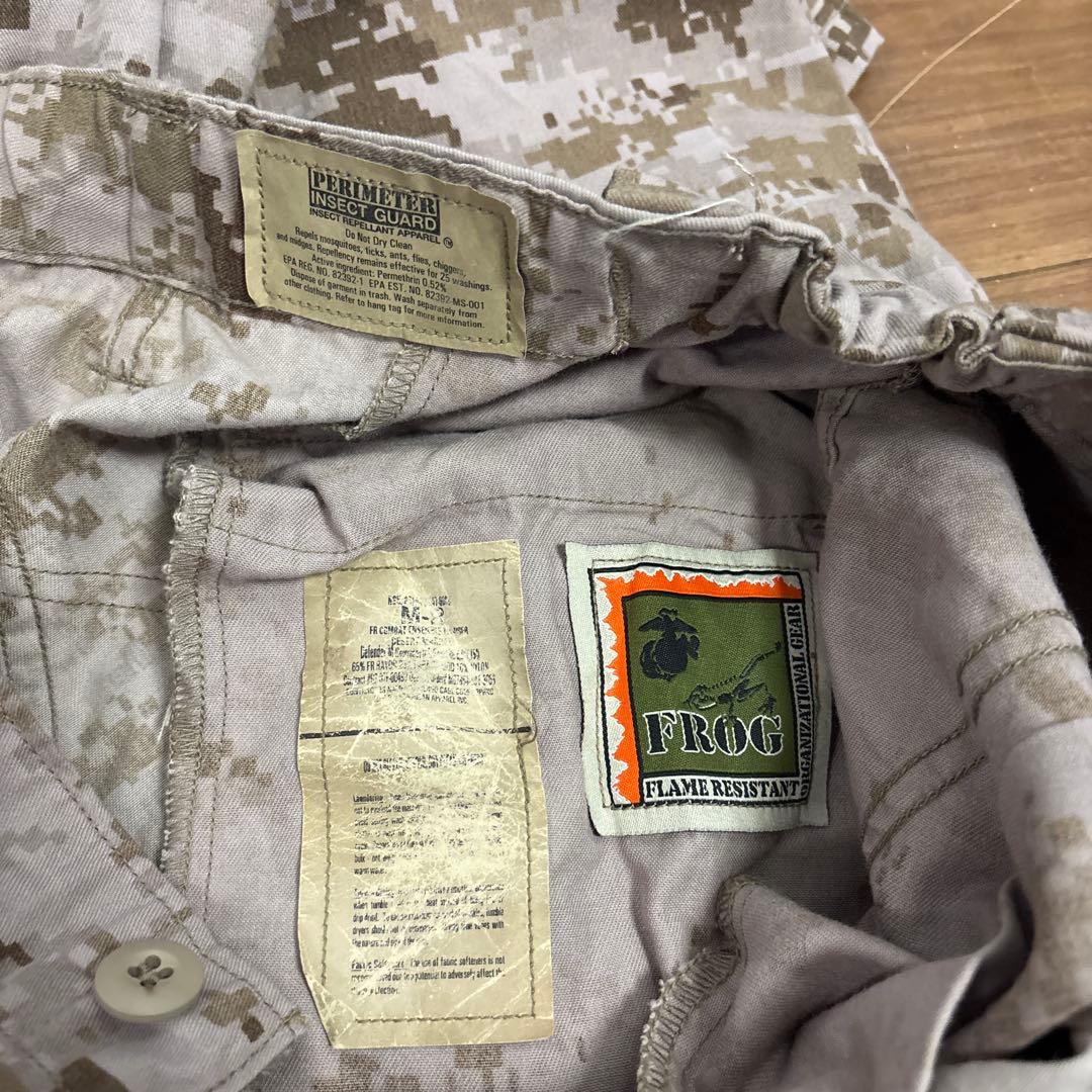米軍　実物　FROG WOODLAND DESERT MARPAT サイズM ⑤