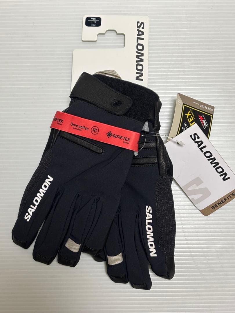 新品 SALOMON GORE-TEX ブラック グローブ L 手袋