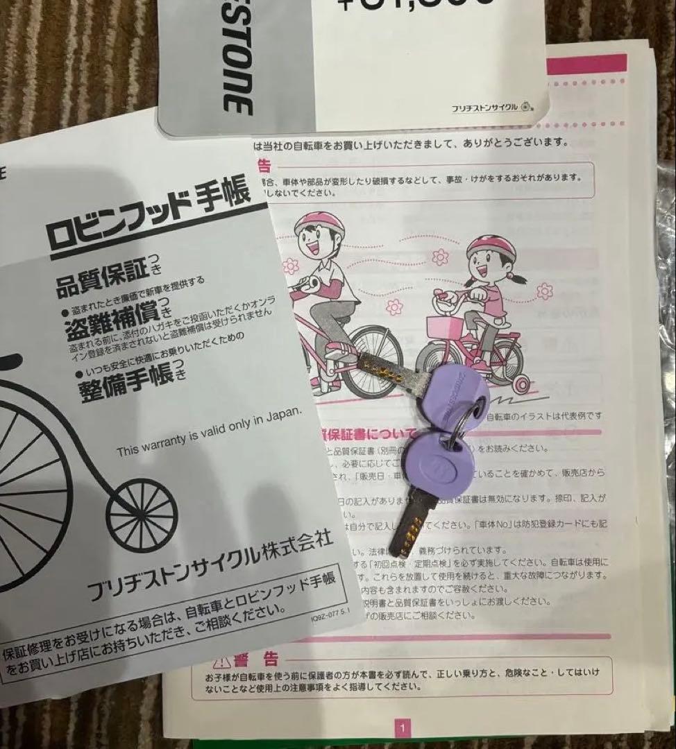 子供用自転車　22インチ　ブリヂストン