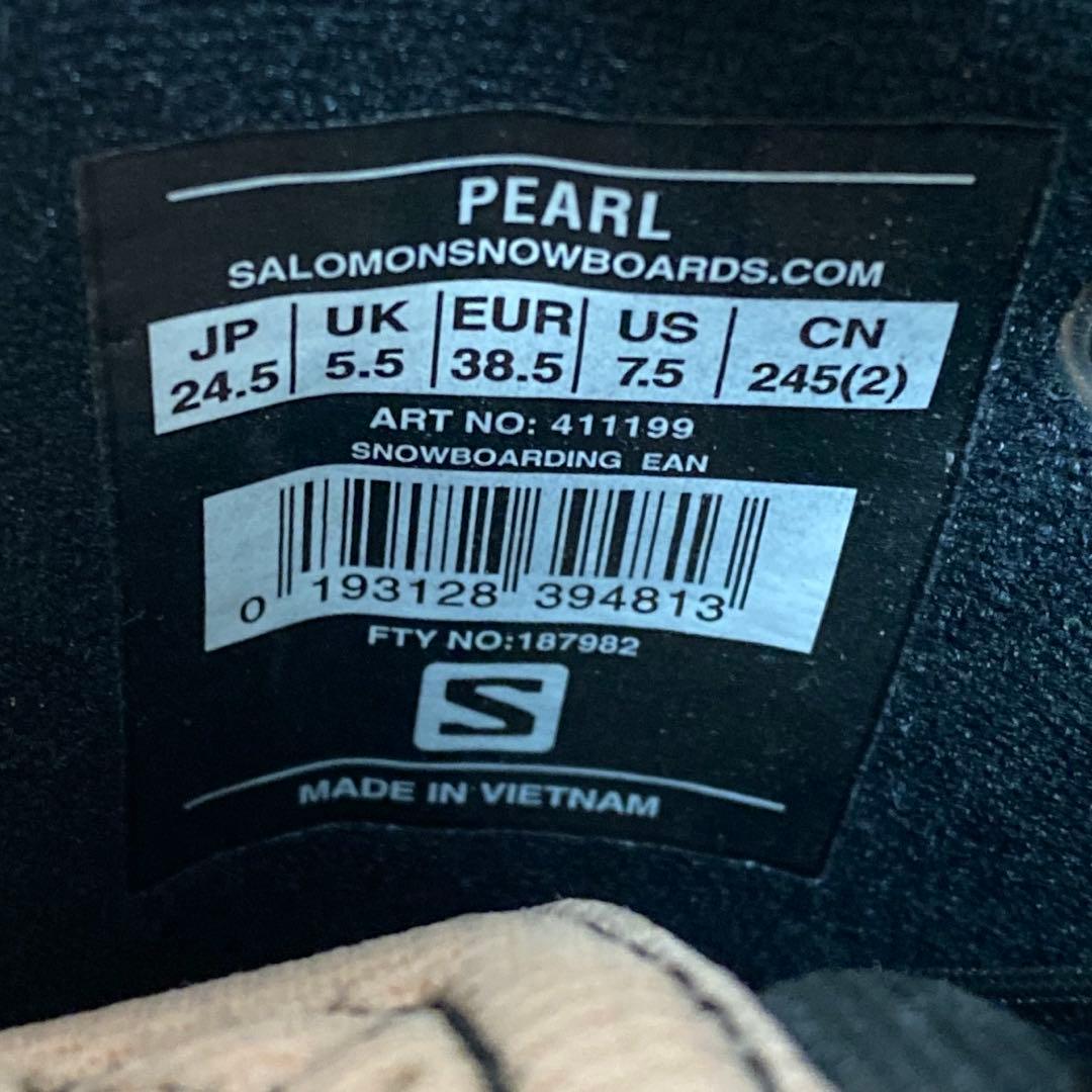 【即日発送_送料無料】SALOMON スノボブーツ PEARL 24.5cm