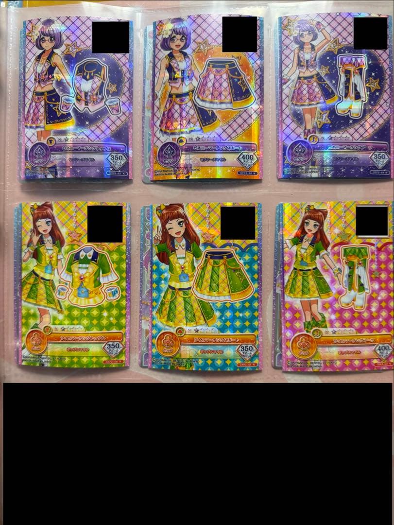 マーチングコーデ　5種　アイカツオンパレード