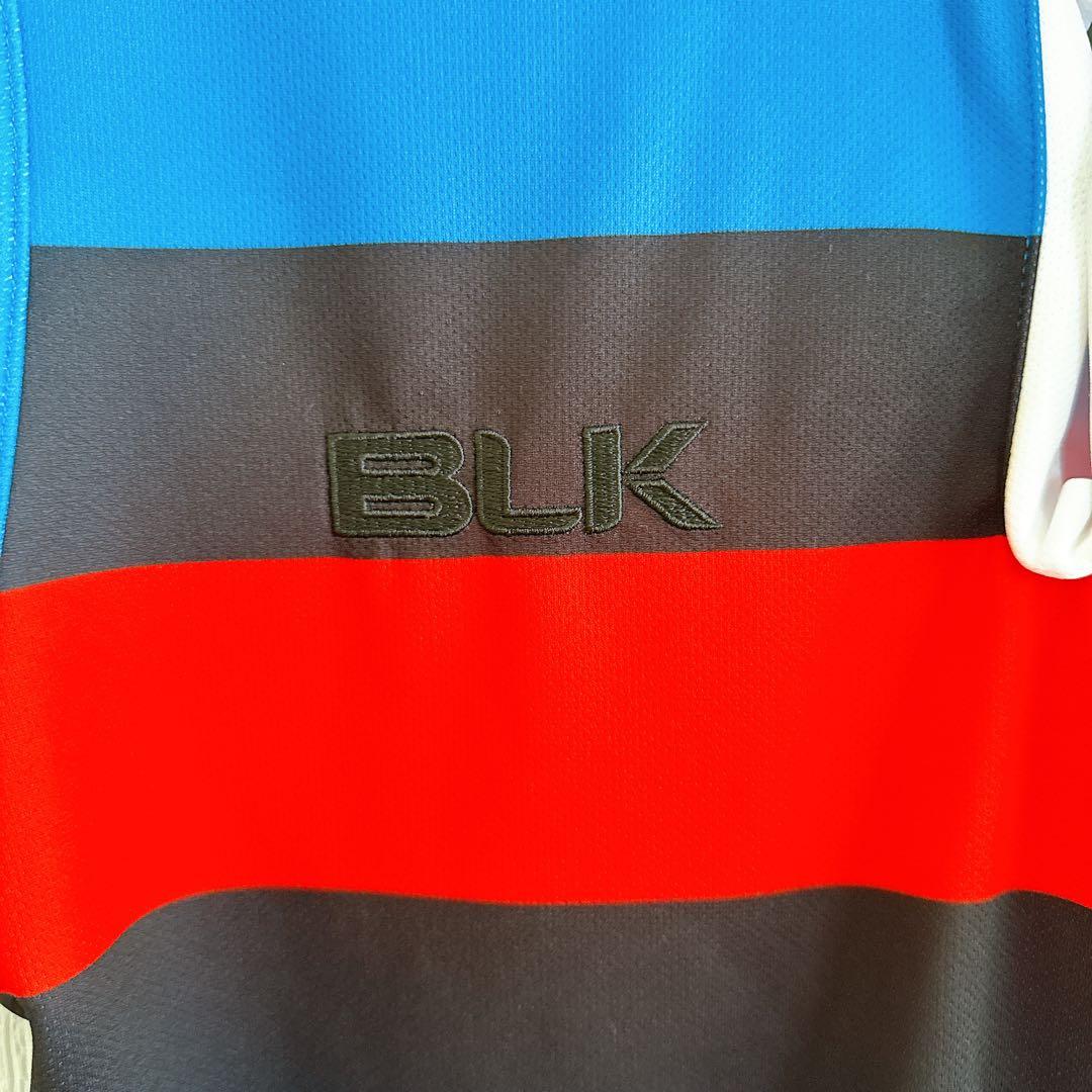 未使用タグ付き BLK 熊谷工業 KUMAGAYA T.H.S. ラガーシャツ