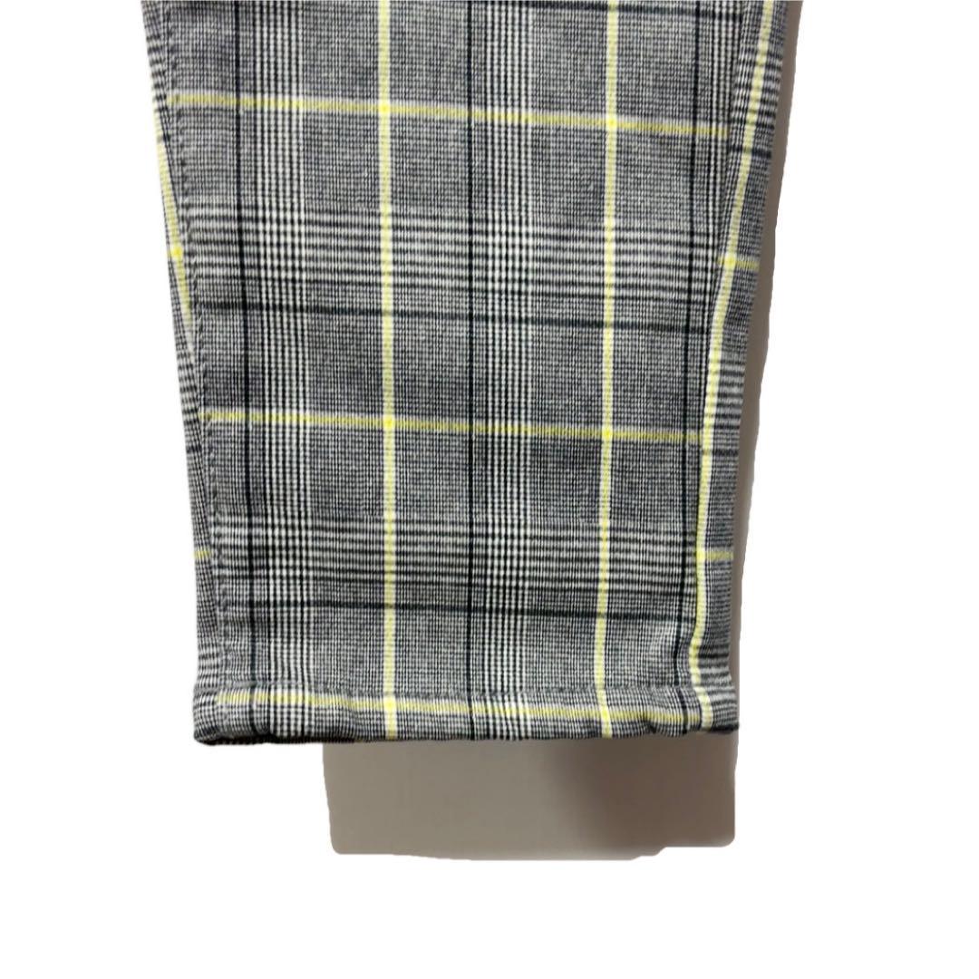 新品 ラッセルノ ゴルフ ストレッチ ウォーム チェック パンツ グレー M