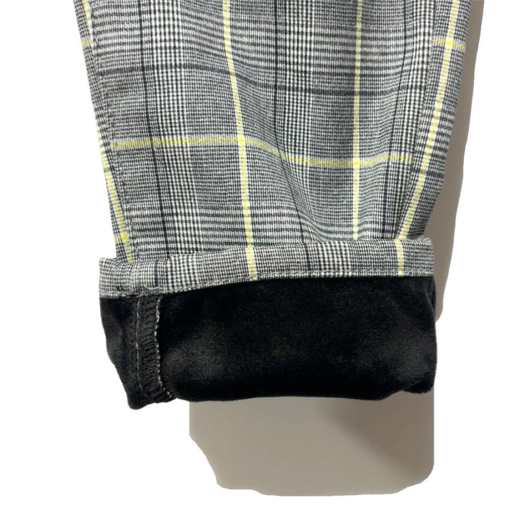 新品 ラッセルノ ゴルフ ストレッチ ウォーム チェック パンツ グレー M