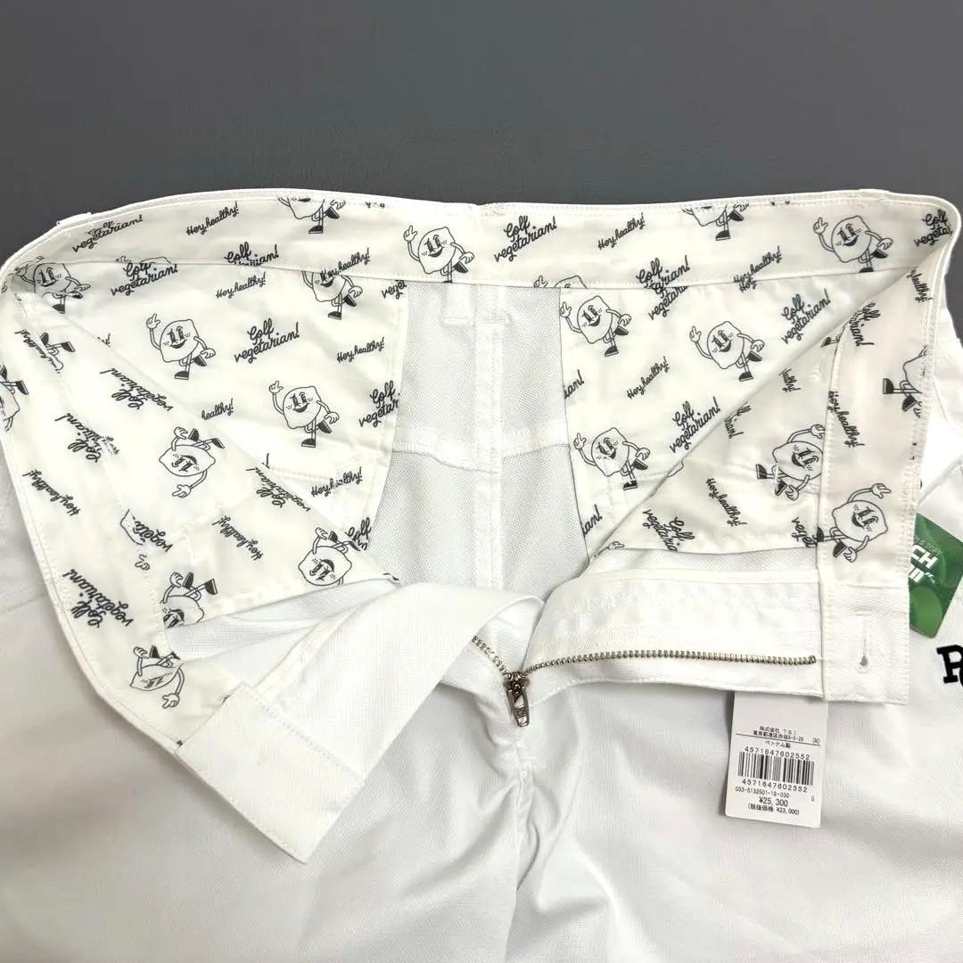 新品未使用✨2025年モデル PEARLY GATES ショートパンツ 白 L