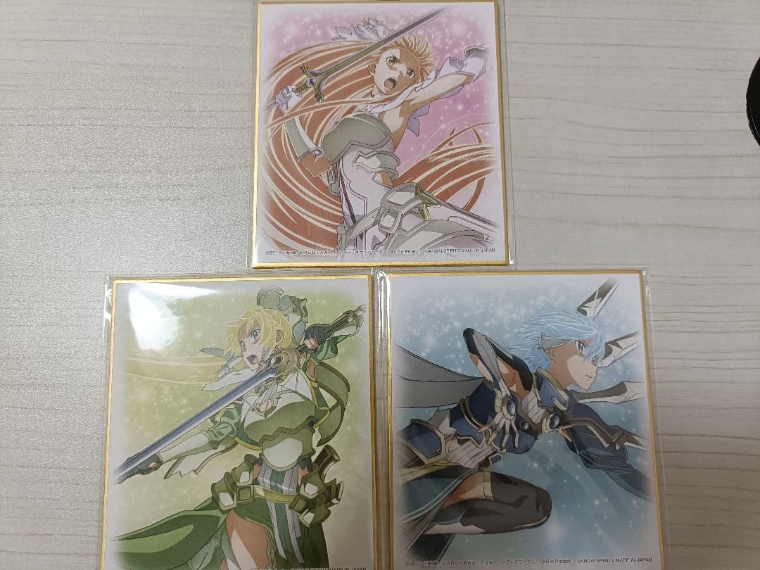 ソードアート・オンライン SAO くじ引き堂 一番くじ 希少な色紙有