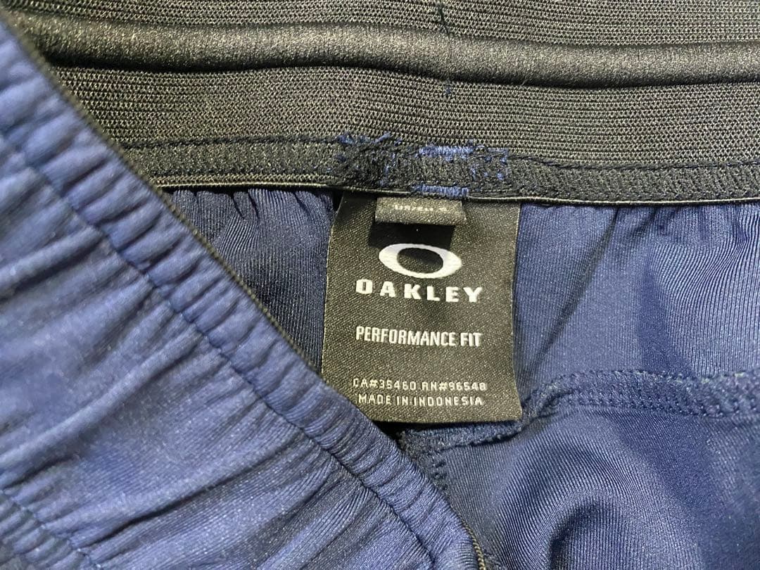 e1713☆OAKLEY ジャージ上下セット M ネイビー