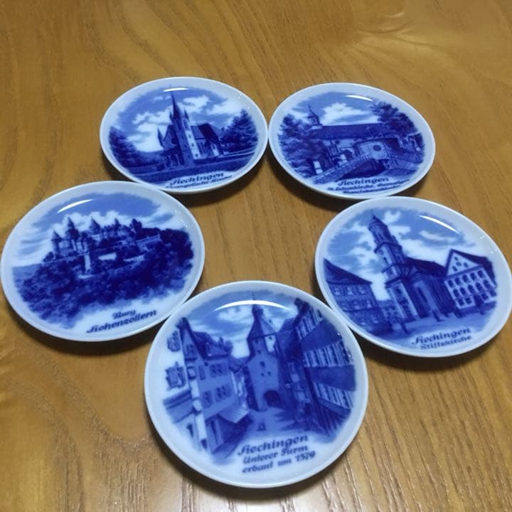 ドイツ Bavaria Kaiser 絵皿 5枚セット 新品 希少 ドイツ風景