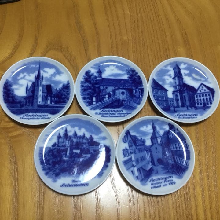 ドイツ Bavaria Kaiser 絵皿 5枚セット 新品 希少 ドイツ風景