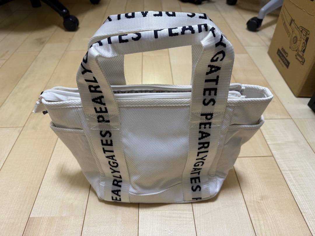PEARLY GATES ホワイトラウンドバッグ