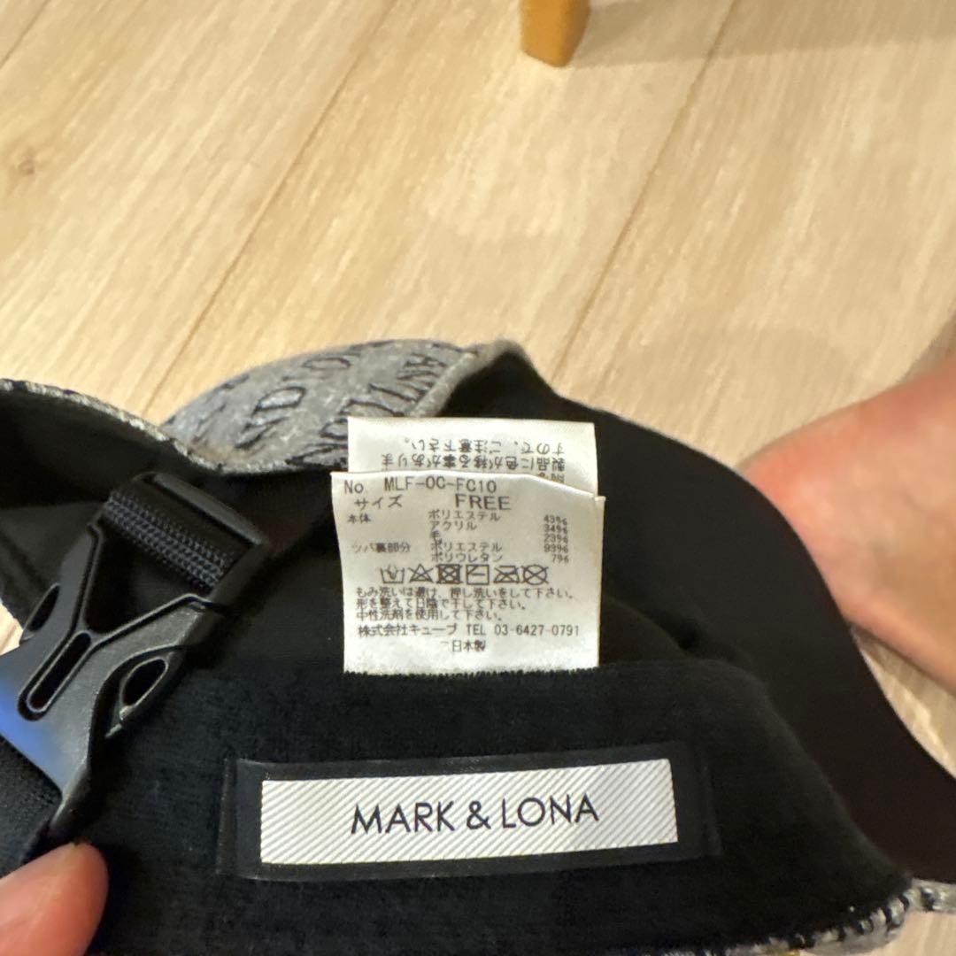 MARK & LONA キャップ グレー FREEサイズ　マークアンドロナ