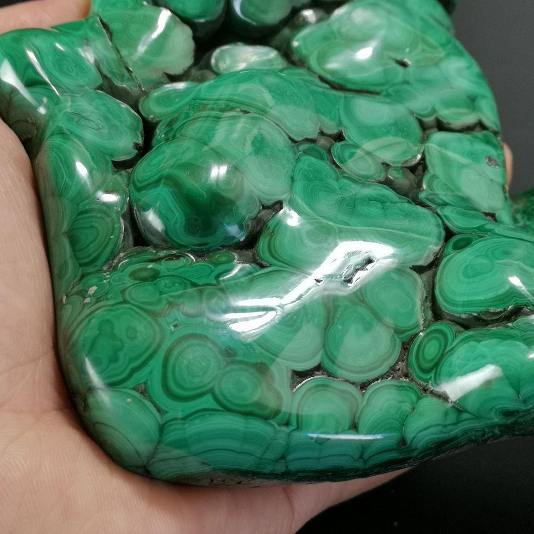 16.孔雀石　マラカイト　原石　鉱物　ミネラル　魔除け　開運　インテリア　風水