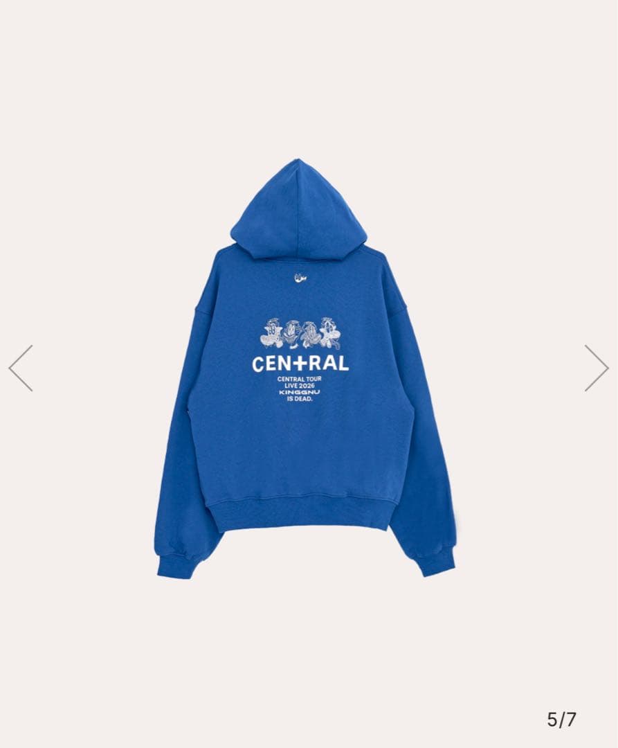 King Gnu フーディ KG IS DEAD HOODIE [ブルー]
