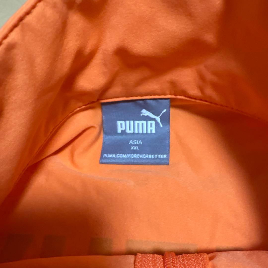 エスパルス オレンジシャツ ハーフジップ PUMA XXLサイズ スポンサー名入