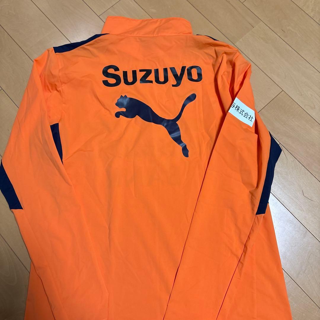 エスパルス オレンジシャツ ハーフジップ PUMA XXLサイズ スポンサー名入