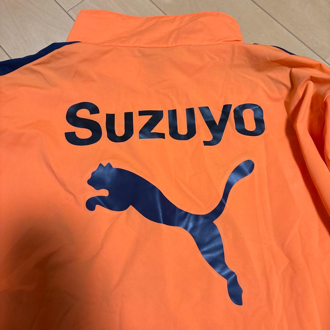 エスパルス オレンジシャツ ハーフジップ PUMA XXLサイズ スポンサー名入